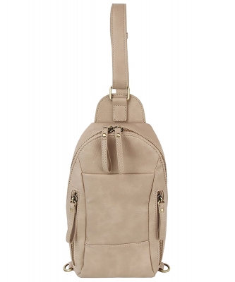Fashion Sling Bag Backpack CQF011 STONE